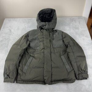 Uniqlo +J Down Oversized Green Down Parka Men's Sz Medium Winter Outdoors Puffer